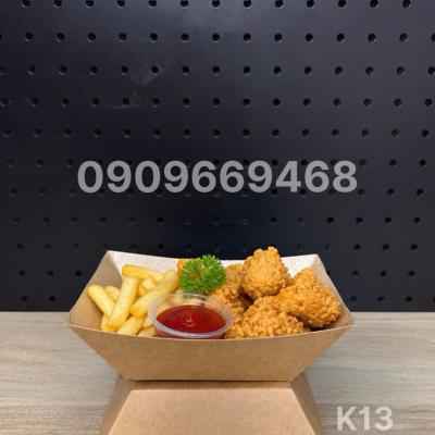 Khay Giấy Thực Phẩm Kraft 4